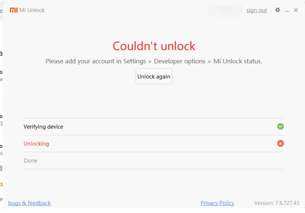 unlockfailed