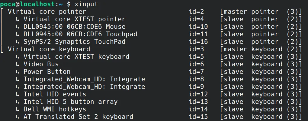 xinput