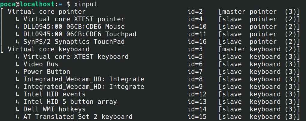 xinput
